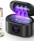 48KHz Ultrasonic Jewelry Cleaner Pro Grade Deep Cleaning Machine With 20oz 304 Stainless Steel Tank Dual Modes LED Display