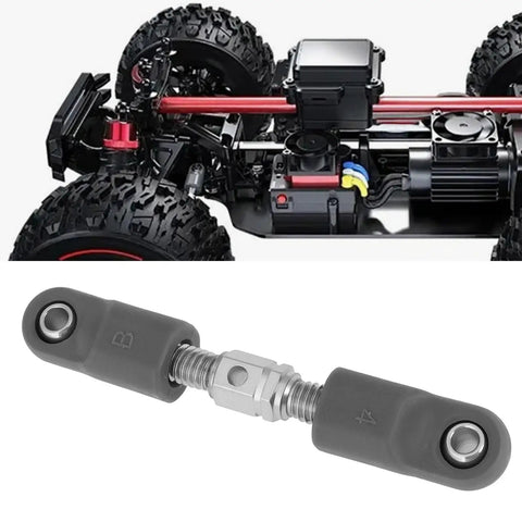 Adjustable RC Car Steering Linkage Pull Rod For MJX Hyper Go 1/14 And 1/16 Series Including 14209 14210 H16PL H16DR H16BM For Precise Tweakable Steering Restore And Easy Upgrades, adjustable metal rod with ball ends