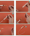 10 Pack Long Needle Threaders 7.87 Inch Long Pulling Hook Tools for Embroidery Floss Stitching DIY Sewing Craft Beadwork Projects