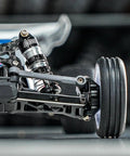 Side view of Aluminum Front Suspension Arms Upgrade For Losi Micro B And Micro T Buggy CNC Machined Lightweight Durable Black Anodized
