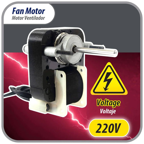 Universal 220V Fan Motor Kit For Evaporators And Bathroom Exhaust With Multi Position Mounting Bracket Shaft Adapters