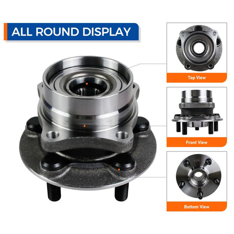 Front Wheel Bearing And Hub Assembly 513265 For Toyota Prius 2004 2009 Replacement Direct Fit Plug And Play Easy Install