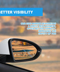 Passenger Right Side Heated Mirror Glass for Volkswagen Golf Mk7 2015 2021 GTI R SportWagen Alltrack Jetta Replacement with clear reflection