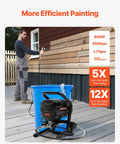Heavy Duty Electric Airless Paint Sprayer With 650W Motor And 3000 Psi Pressure in use painting wooden wall.