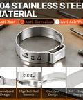 560Pcs Single Ear Hose Clamps Assortment Kit 304 Stainless Steel 22 Size 5.3-36.1Mm Cinch Crimp Hose Clamp Stepless Pinch Clamp With Tools For Plumbing Garden Automotive Water Pipe Radiator Pipe