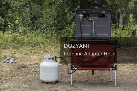 5 Foot Propane Adapter Hose That Lets Your 1 Lb Portable Appliance Hook Up To A 20 Lb Tank QCC1 Type1 Safe Certified Converter for camping