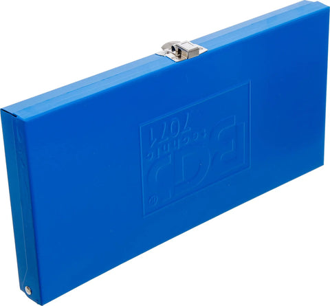 Solid 40 Piece Combo Screwdriver Bit Set With Beefy Hex Socket And T Profile Torx Bits Short Or Long Picks Built Tough For Your Garage Projects And Weekend Rides in a durable blue steel case.