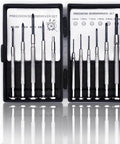 11-Piece Mini Precision Screwdriver Set With Magnetic Tips for Jewelry, Watches, iPhone. Includes Phillips and Flathead sizes in case.