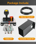 Hydraulic Flow Control Valve For Dump Trucks Air Operated With Feathering Lowering And Slow Down, Cab Mounted Control Valve Kit shown