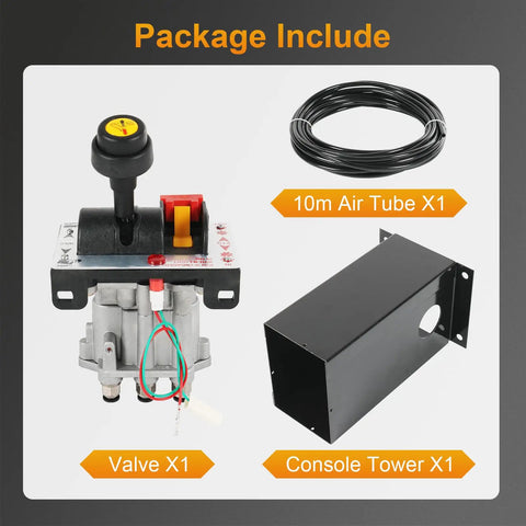 Hydraulic Flow Control Valve For Dump Trucks Air Operated With Feathering Lowering And Slow Down, Cab Mounted Control Valve Kit shown