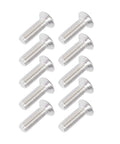 30Pcs M6x1 Aluminum Alloy Bumper Mudguard Screws Set Bold Orange Universal Car And Motorcycle Dress Up Bolts For Bumpers Headlights License Plates And Engine Bay Accessories, silver threaded screws