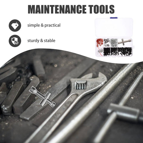 Beefy Rc Car Screw Kit With 240 Piece Durable Iron Screws And Portable Hex Wrench For Auto Maintenance And Home Repairs A Rugged Hardware Fasteners Set For Rc Cars And Trucks, case open