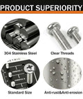 Heavy Duty M5 X 20Mm Pan Head Machine Screws 30 Pc Set 304 Stainless Steel Phillips Cross Drive Hardware Fasteners features clear threads and anti-rust.