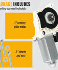 Replacement Electric Side Step Motor Kit 80-03129-90 for Running Boards with motor, screws, compatible with Ford F-150, GM.