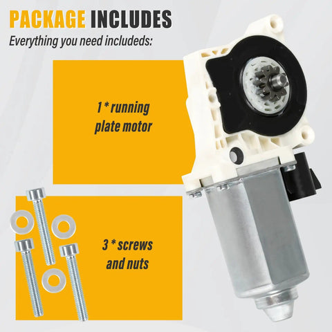 Replacement Electric Side Step Motor Kit 80-03129-90 for Running Boards with motor, screws, compatible with Ford F-150, GM.