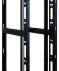 48U Four Post Open Frame Server Rack Built Different With Slick Bayable Tabs To Link Cabinets Straight Up Skip Door Drama heavy duty steel structure with open design.