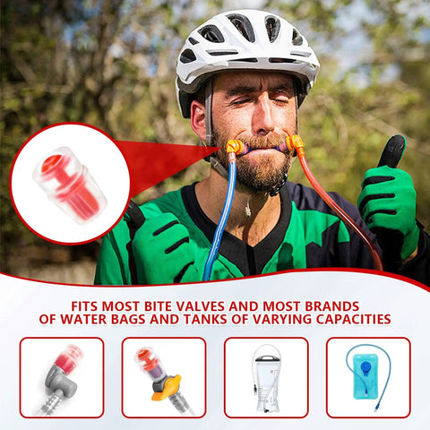 Silicone Bite Valve Replacement Nozzles Four Pack For Osprey Hydration Bladders Hydraulics Reservoir Red Valve Sheaths Also Compatible With CamelBak And Nathan Hydration Packs Durable Easy Fit Valve Covers