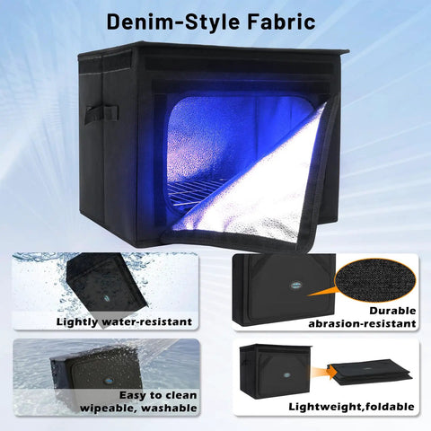 Hella Efficient 365NM Led Resin Curing Light Box For 3D Printers Featuring Three Six Watt Super Bright Bulbs And Sturdy Steel Frame To Rapidly Cure Photosensitive Models On The Fly