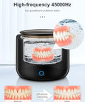 Powerful 45kHz Ultrasonic Cleaner for Retainers, Dentures, Mouth Guards, Aligners, Braces, Toothbrush Heads and Jewelry in action
