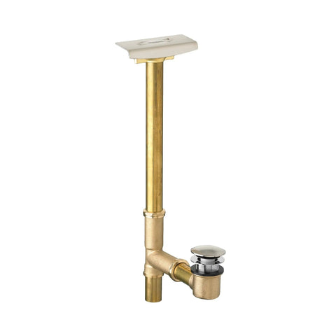 Evolution Deep Soak Max Drain 1.5 Inch Satin Nickel Finish Tap Actuated Pop Up Drain Solid Brass Construction