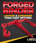 Heavy Duty Ratchet Chain Binders For One Quarter Inch To Five Sixteenths Inch Chains, 4-Pack With 3150 Lbs Working Load Limit