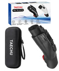 Tesla To J1772 Charging Adapter Connector in durable black case with instruction box, max 60 Amp, use for electric vehicle charging.