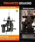 Comparison of GDUKOP brake booster vs old booster for Beefed Up Hydraulic Power Brake Booster Replacement For Chevy Avalanche Silverado Suburban Tahoe GMC Sierra Yukon Cadillac Escalade Hummer H2 Replaces 52-7359 178-1029 19371354 15126289.