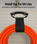 Beefy 150 Foot Outdoor Extension Cord 12 Gauge Waterproof Heavy Duty Power Cable With 15 Amp NEMA 5P To 5R ETL Listed All Weather For Saws Tools Outdoor Gear coiled on wall rack