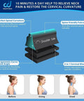 Neck And Shoulder Relaxer For Pain Relief And Cervical Traction Pillow For Neck Stretches And Spine Alignment Comfy Sleep Support