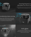 Lidar Range Sensor with 360 Degree Scanning for ROS 1 2 Raspberry Pi Jetson Real Time Mapping and Navigation 12 Meter Range