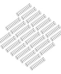 25 pcs compression springs, 304 stainless steel, 10mm OD, 0.8mm wire, 40mm length, silver.