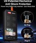 Outdoor Waterproof Power Strip IPX6 With Six Outlets And Four USB Ports 6 Ft Extension Cord Wall Mountable 13A 1625W