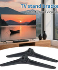 Replacement TV Legs For Hisense 32, 40, And 43 Inch Select Models, black tabletop feet with screws kit, on table