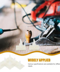 Self Adhesive PCB Standoffs With Hella Secure Insulated Foot Pads For Circuit Boards And Motherboards Built Damn Tough For Stable Electronic Component Mounting And Nitty Gritty DIY Electronics Projects Rock Solid Spacer Support System on a workbench with tools.