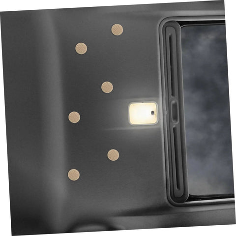 Auto ceiling repaired with All In One Car Roof Repair Kit For Headliner And Interior Fixes, featuring snap rivets and light installation.