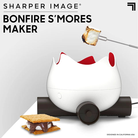 Flameless Electric Marshmallow S'mores Maker With Four Forks, Indoor Safe Roaster For Kids, Easy Cleaning, No Flames