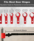 Six In One Door Hinge Adjustment Tool With Six Wrench Sizes For Hinges From 0.39 To 0.98 Inches Precision Hinge Gap Adjusting And Noise Eliminating Repair Kit For Cabinets To Entry Doors Ideal For Residential And Commercial Use Durable Build.
