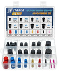 Premium JTAREA 16 Value Kit With Tapered Rubber Stopper Assortment And Colorful Silicone Plugs For Lab Flasks Chemistry Experiments Wear Resistant Solid Seals Not Easy To Deform Durable Stoppers in clear storage case