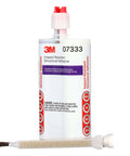 Impact Resistant Structural Adhesive 07333 cartridge with two-part epoxy for automotive OEM repair, purple color-change indicator.