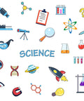 Science Element Wall Sticker 23 Count Peel And Stick PVC Lab Theme Decal For Classroom Living Room Bedroom Decor Dope Science Lab Supplies
