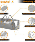 Heavy Duty Moving Bags Set With Extra Large Storage Totes And Backpack Straps Strong Handles And Zippers 86 Liter Capacity