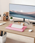 Ergonomic Keyboard Wrist Rest Stand for Desktop With Tilted Riser And Comfy Wrist Pad for Comfortable Typing at Office, Pink
