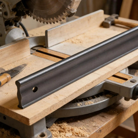 24 Inch Anodized Aluminum Straight Edge Ruler For Checking Surface Straightness And Machinery Alignment, Precision Marking And Scribing Tool For Woodworking, DIY Projects, With Easy Storage Hanging Hole on table saw