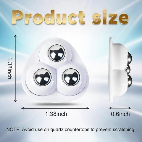 Heavy Duty Self Adhesive Appliance Sliders 16 Pack Quick Grip Furniture Protectors For Kitchens dimensions 1.38 inch width, 0.6 inch height.