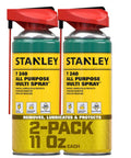 Two cans of All In One Rust Defense Spray T240 Corrosion Inhibitor And Rust Remover Aerosol For Garage RV Woodworking And Power Tools 11 Oz 2 Pack