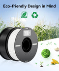 Creality PLA filament bundle with three spools in black, white, and gray; 1.75 mm diameter, 2 kg total.