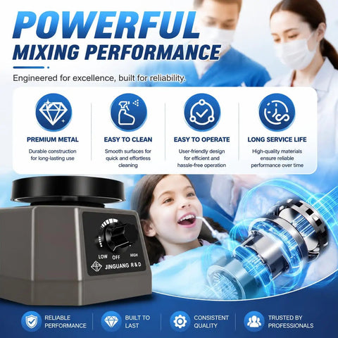 Beast Power 100W Lab Vibrator With Easy Stepless Knob, premium metal, easy to clean, operation reliability emphasized.