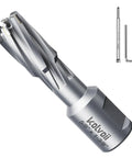 5 8 X 1 3 8 Inch Carbide Tip Annular Cutter for Stainless Steel and Hard Iron with hex key set shown.