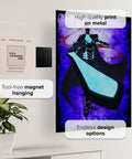 Solo Leveling Igris Shadows and Monsters Metal Wall Art Magnet Mounted Premium Poster With Vivid High Resolution Graphics for easy hanging.