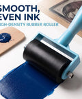 Straight Fire Blue Diamond Painting Roller Tool For Crystal Art Pressing Plastic Canvas Drill Applicator That Eliminates Air Bubbles Quick For Your Coolest Craft Corner Setup Right Now on a blue surface.
